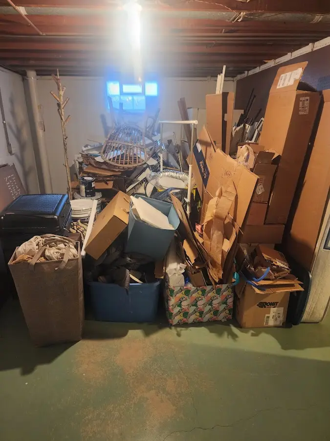 Roll-off dumpster container at job site for Roll Off Dumpster Rental in Beachwood